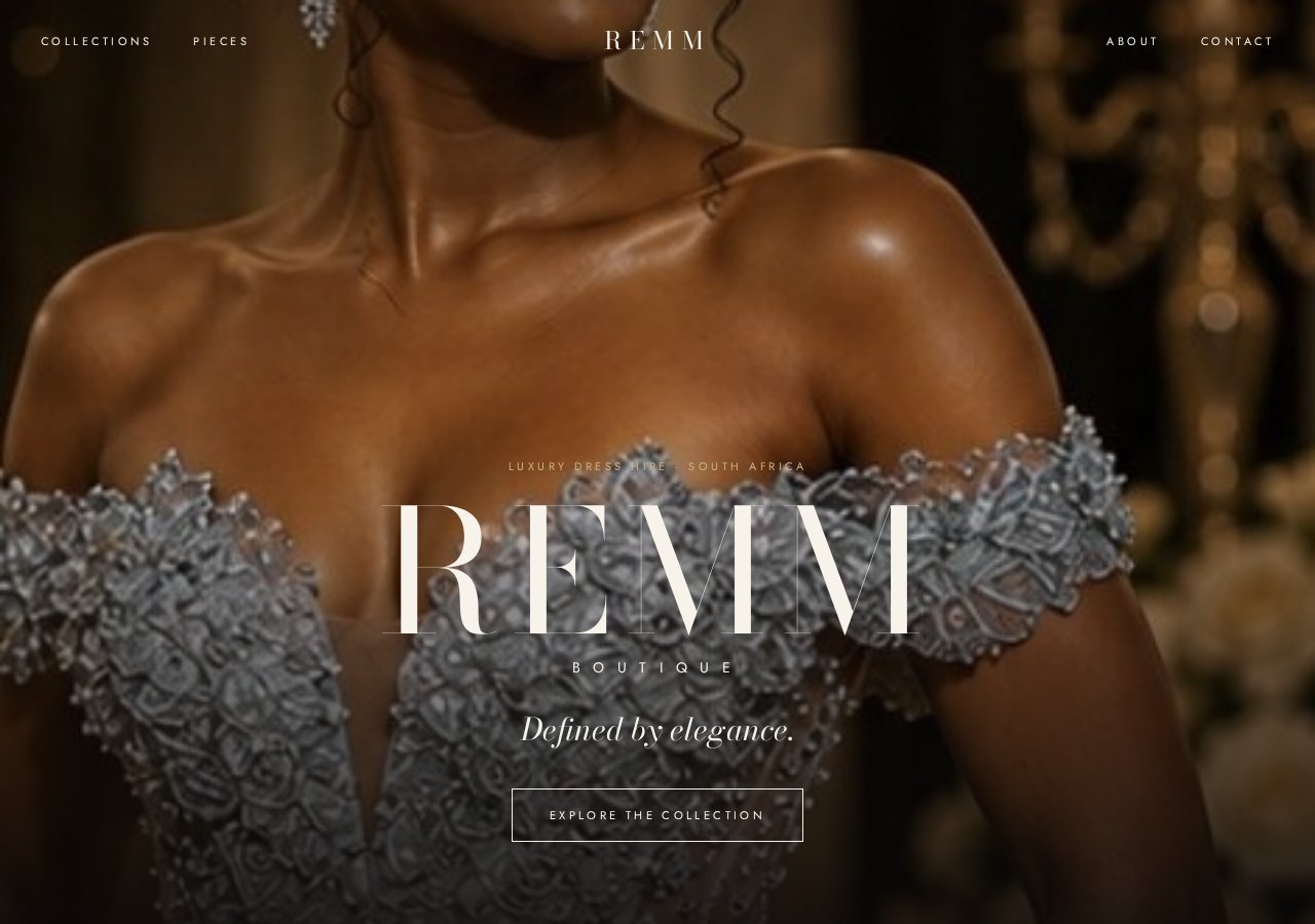 Remm Boutique website designed by Dorbyl International